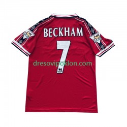 Manchester United Beckham 7 Retro Dres Domaći 1998 1999 Kratkih Rukava ,Muški