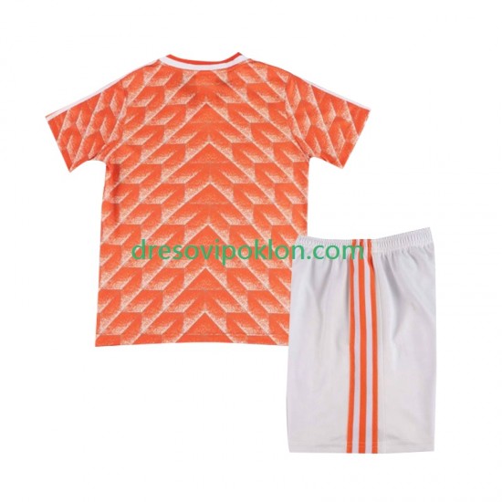 Nizozemska 1988 Retro Dres Domaći Kratkih Rukava ,Dječji Komplet