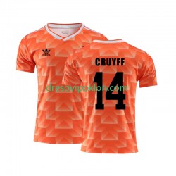 Nizozemska Cruyff 14 1988 Retro Dres Domaći Kratkih Rukava ,Muški