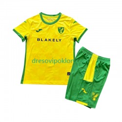 Norwich City Dres Domaći 2024-2025 Kratkih Rukava ,Dječji Komplet