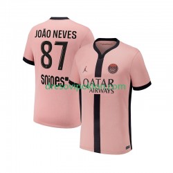 Paris Saint-Germain Joao Neves 87 Dres Treći 2024-2025 Kratkih Rukava ,Muški