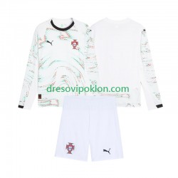 Portugal Dres Gostujući 2025 Dugim Rukavima ,Dječji Komplet