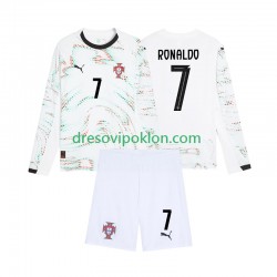 Portugal Cristiano Ronaldo 7 Dres Gostujući 2025 Dugim Rukavima ,Dječji Komplet