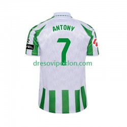 Real Betis ANTONY 7 Dres Domaći 2024-2025 Kratkih Rukava ,Muški