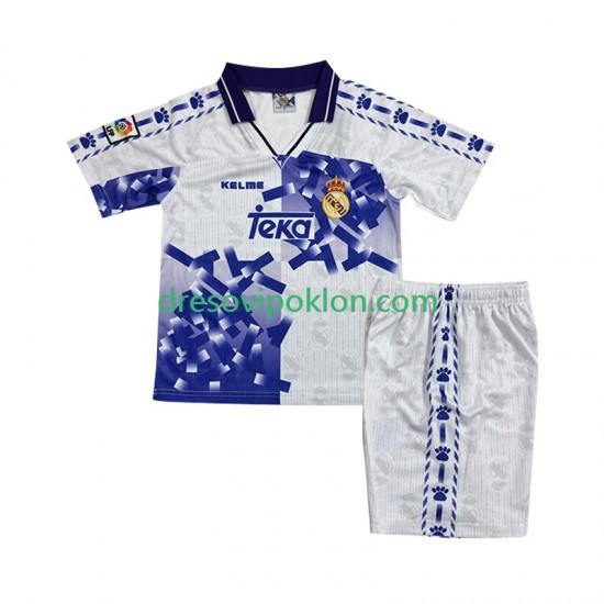 Real Madrid 1996 1997 Retro Dres Treći Kratkih Rukava ,Dječji Komplet