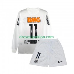 Santos Neymar JR 11 2012 Retro Dres Domaći 2011 Dugim Rukavima ,Dječji Komplet