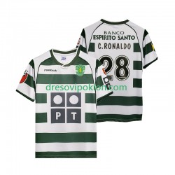 Sporting CP Cristiano Ronaldo 28 2001 2003 Retro Dres Domaći Kratkih Rukava ,Muški