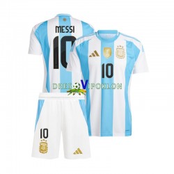 Argentina Lionel Messi 10 Dres Domaći Copa America 2024 Kratkih Rukava ,Dječji Komplet