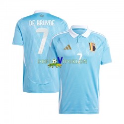 Belgija De Bruyne 7 Dres Gostujući Euro 2024 Kratkih Rukava ,Muški