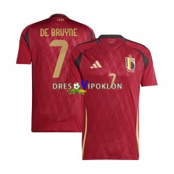 Belgija De Bruyne 7 Dres Domaći Euro 2024 Kratkih Rukava ,Muški