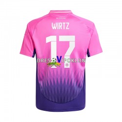 Njemačka Florian Wirtz 17 Dres Gostujući Euro 2024 Kratkih Rukava ,Muški