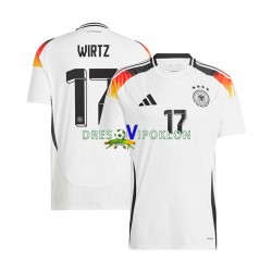 Njemačka Florian Wirtz 17 Dres Domaći Euro 2024 Kratkih Rukava ,Muški