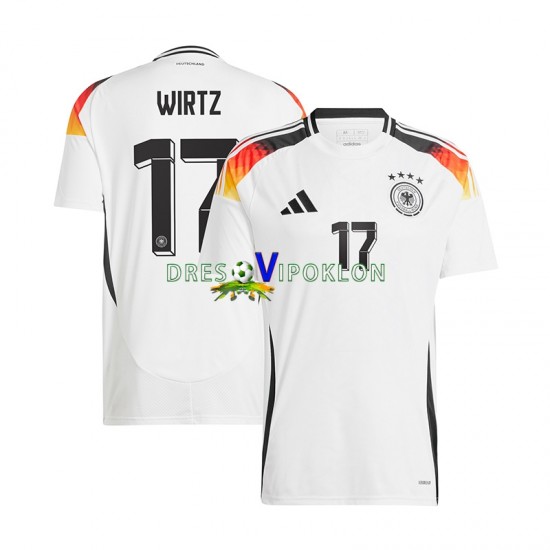 Njemačka Florian Wirtz 17 Dres Domaći Euro 2024 Kratkih Rukava ,Muški