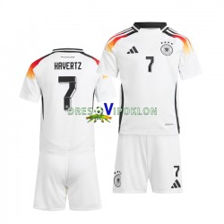 Njemačka Havertz 7 Dres Domaći Euro 2024 Kratkih Rukava ,Dječji Komplet