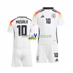 Njemačka Jamal Musiala 10 Dres Domaći Euro 2024 Kratkih Rukava ,Dječji Komplet
