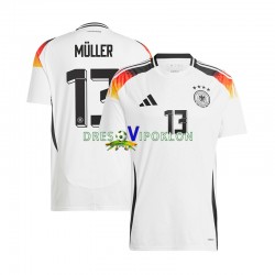 Njemačka Thomas Muller 13 Dres Domaći Euro 2024 Kratkih Rukava ,Muški