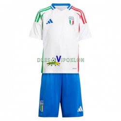 Italija Dres Gostujući Euro 2024 Kratkih Rukava ,Dječji Komplet