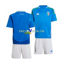 Italija Dres Domaći Euro 2024 Kratkih Rukava ,Dječji Komplet