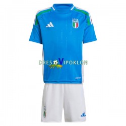 Italija Dres Domaći Euro 2024 Kratkih Rukava ,Dječji Komplet
