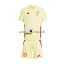 Španjolska Dres Gostujući Euro 2024 Kratkih Rukava ,Dječji Komplet
