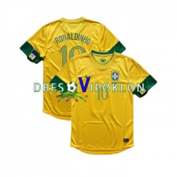 Brazil RONALDINHO 10 2012 Retro Dres Domaći Kratkih Rukava ,Muški
