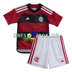 CR Flamengo Dres Domaći 2023-2024 Kratkih Rukava ,Dječji Komplet