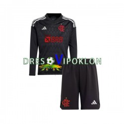 CR Flamengo Golmanski Dres Gostujući 2023-2024 Dugim Rukavima ,Dječji Komplet