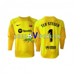 FC Barcelona Golmanski Ter Stegen 1 Dres Četvrti 2022-2023 Dugim Rukavima ,Muški