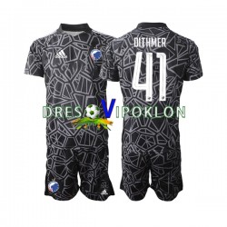 FC Kopenhagen Golmanski Andreas Dithmer 41 Dres Domaći 2022-2023 Kratkih Rukava ,Dječji Komplet