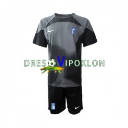 Grčka Golmanski Dres Gostujući 2022-2023 Kratkih Rukava ,Dječji Komplet