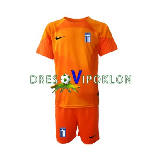 Grčka Golmanski Dres Treći 2022-2023 Kratkih Rukava ,Dječji Komplet