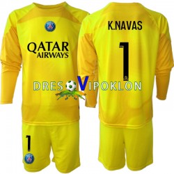 Paris Saint-Germain Golmanski K.NAVAS 1 Dres Treći 2022-2023 Dugim Rukavima ,Dječji Komplet