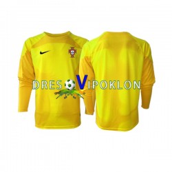 Portugal Golmanski Dres Domaći World Cup 2022 Dugim Rukavima ,Muški