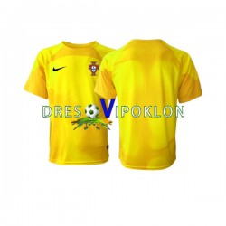 Portugal Golmanski Dres Domaći World Cup 2022 Kratkih Rukava ,Muški