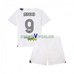 AC Milan Olivier Giroud 9 Dres Gostujući 2023-2024 Kratkih Rukava ,Dječji Komplet