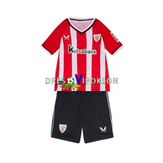 Athletic Bilbao Dres Domaći 2023-2024 Kratkih Rukava ,Dječji Komplet