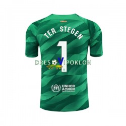 FC Barcelona Golmanski Ter Stegen 1 Dres Domaći 2023-2024 Kratkih Rukava ,Muški