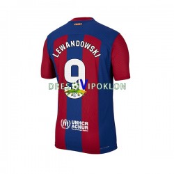FC Barcelona Robert Lewandowski 9 Dres Domaći 2023-2024 Kratkih Rukava ,Muški