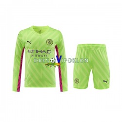 Manchester City Golmanski Dres Treći 2023-2024 Dugim Rukavima ,Dječji Komplet