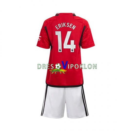 Manchester United Eriksen 14 Dres Domaći 2023-2024 Kratkih Rukava ,Dječji Komplet