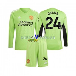 Manchester United Golmanski Andre Onana 24 Dres Domaći 2023-2024 Dugim Rukavima ,Dječji Komplet