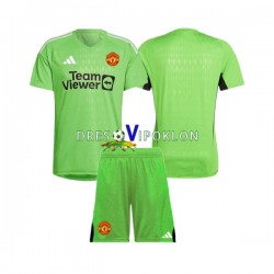 Manchester United Golmanski Dres Domaći 2023-2024 Kratkih Rukava ,Dječji Komplet