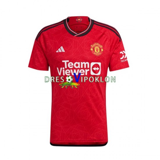 Manchester United Lindelof 2 Dres Domaći 2023-2024 Kratkih Rukava ,Dječji Komplet