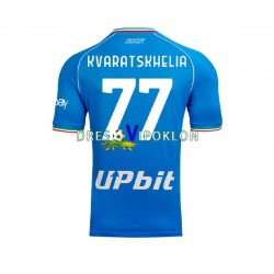 Napoli Khvicha Kvaratskhelia 77 Dres Domaći 2023-2024 Kratkih Rukava ,Muški
