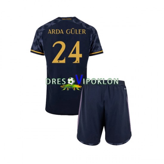 Real Madrid Arda Guler 24 Dres Gostujući 2023-2024 Kratkih Rukava ,Dječji Komplet