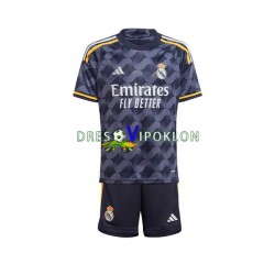 Real Madrid Dres Gostujući 2023-2024 Kratkih Rukava ,Dječji Komplet