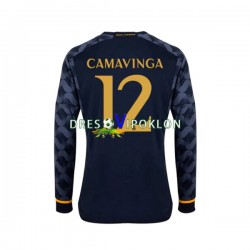 Real Madrid EDUARDO CAMAVINGA 12 Dres Gostujući 2023-2024 Dugim Rukavima ,Muški