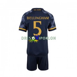 Real Madrid Jude Bellingham 5 Dres Gostujući 2023-2024 Kratkih Rukava ,Dječji Komplet