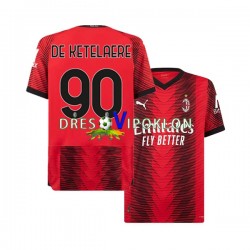AC Milan Charles De Ketelaere 90 Dres Domaći 2023-2024 Kratkih Rukava ,Muški