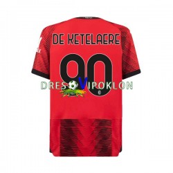 AC Milan Charles De Ketelaere 90 Dres Domaći 2023-2024 Kratkih Rukava ,Muški